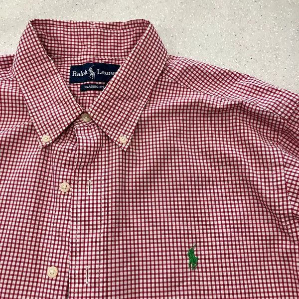 [BUNJANG] Polo Ralph Lauren Check Short-Sleeve Shirt / 159 폴로 체크 반팔셔츠