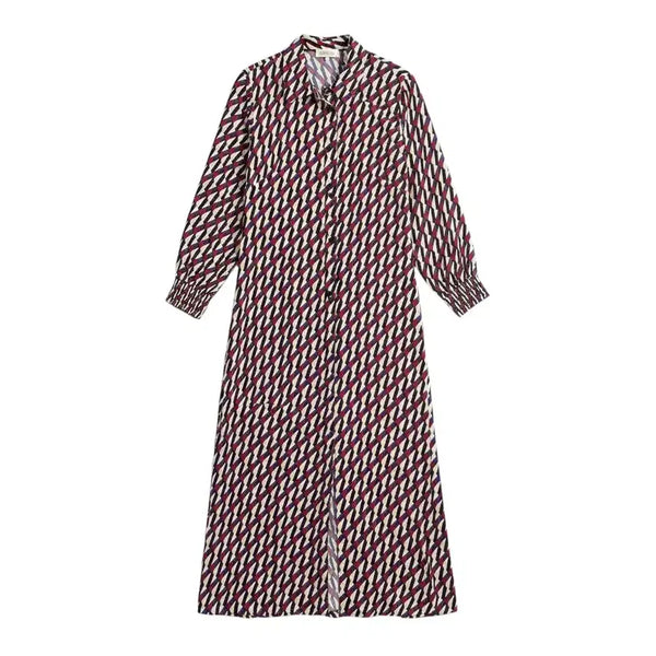 [BUNJANG] Zara Pattern Long Shirt Dress Women's M / 여성M/ 자라 패턴 롱 셔츠원피스 32-30
