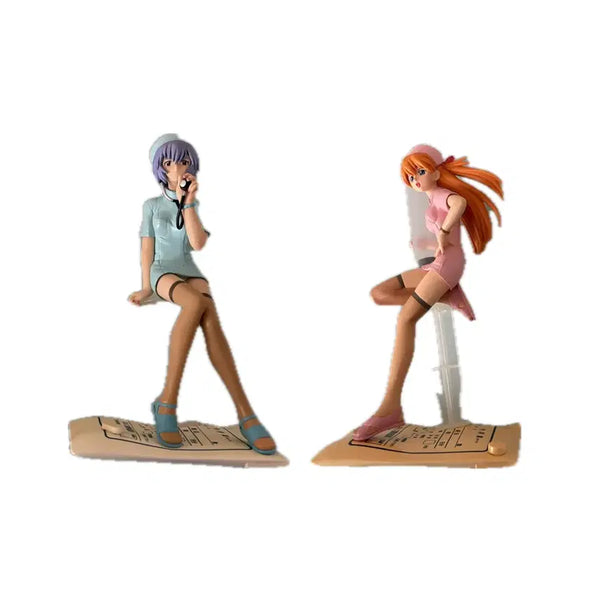 [BUNJANG] Evangelion Classic Nurse Figure Asuka & Rei Bundle Set / 에반게리온 고전 간호사 피규어 레이 아스카 일괄