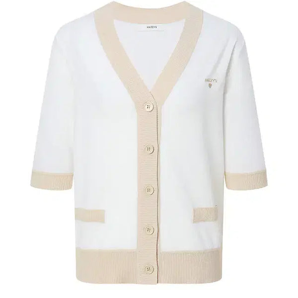 [BUNJANG] Hazzys Ladies Short Sleeve Cardigan / 헤지스 레이디스 반팔 가디건 85 90 새제품