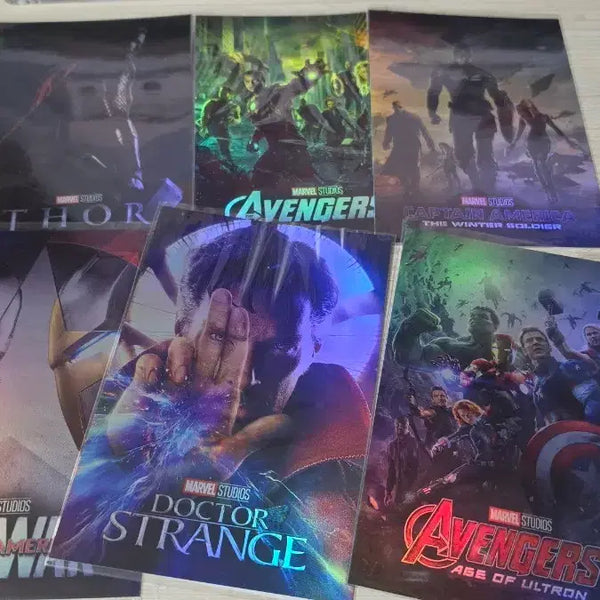 [BUNJANG] Marvel Holographic Postcard Bundle Set / 마블 홀로그램 엽서 일괄