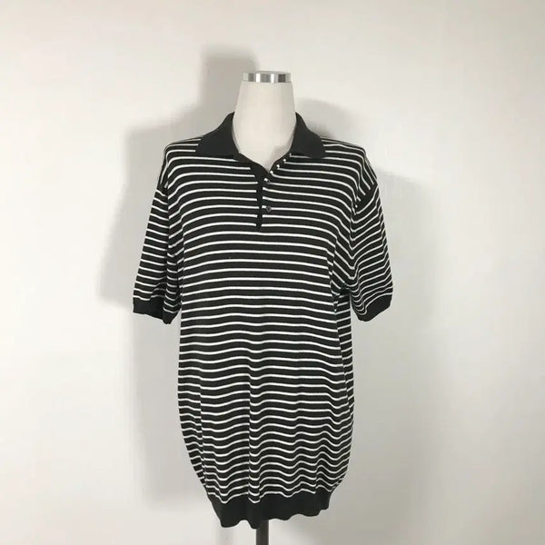 [BUNJANG] AILLA Men's Striped Collar Short Sleeve T-Shirt L / AILLA 남성 스프라이트카라반팔티L호호상점