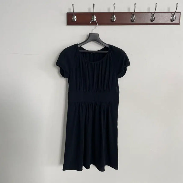[BUNJANG] Theory Full Silk Short Sleeve Dress / 띠어리 풀 실크 반팔 원피스