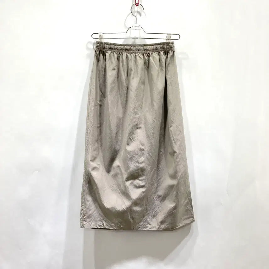 [BUNJANG] Simple Beige Banding Long Skirt Beige S / 심플베이지 밴딩 롱스커트 베이지 S 영구제 중고장터