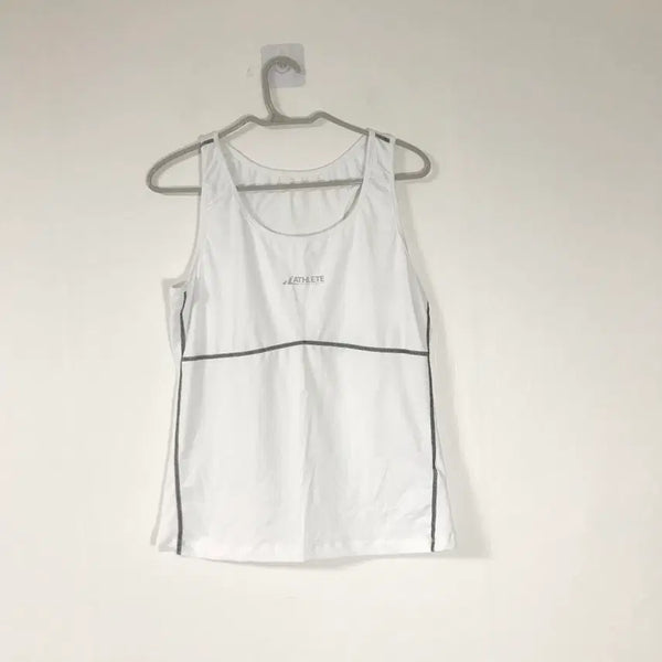 [BUNJANG] Athlete Women's Black & White 2-Piece Running Tank Top Set - Size L / athlete 여성 블랙+화이트2개세트 런닝나시L호호상점