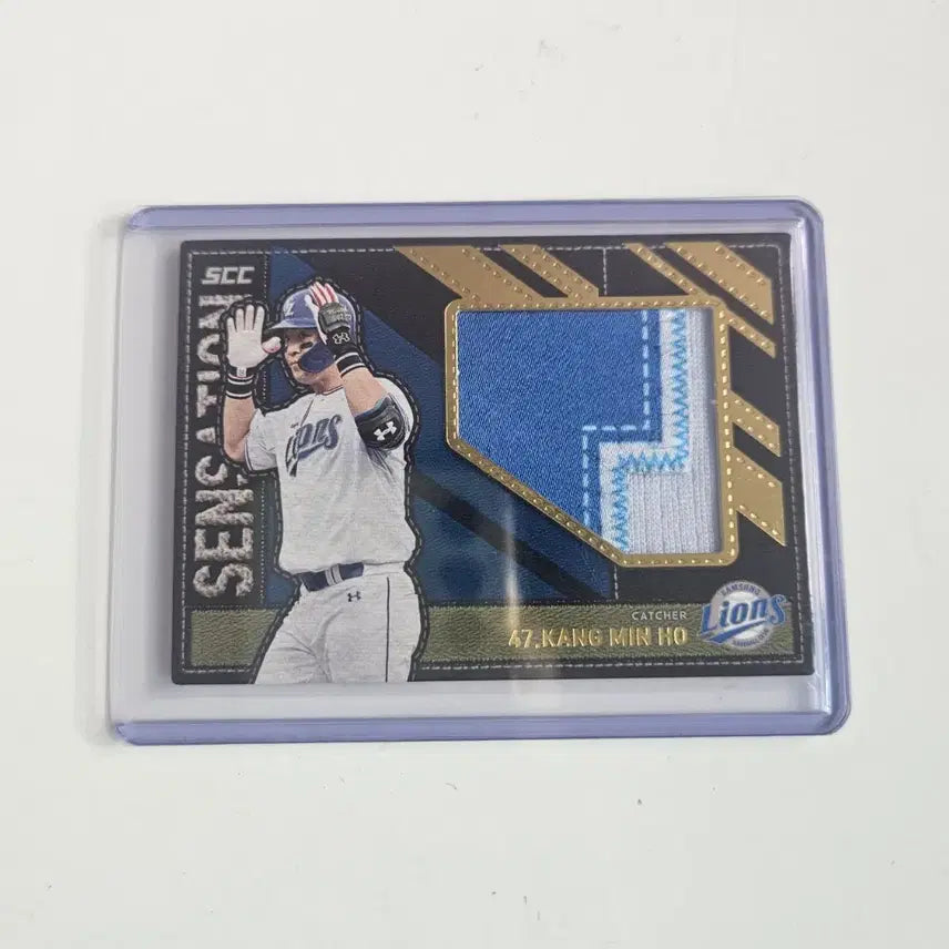 [BUNJANG] 2025 KBO Sensation Kang Min-ho Gold Patch (Limited Edition 5) / 2025 kbo 센세이션 삼성 강민호 골드 패치 5한정