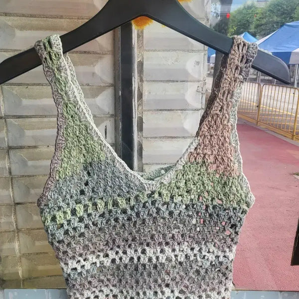 [BUNJANG] Hand-Knitted Vest / 손뜨개 조끼