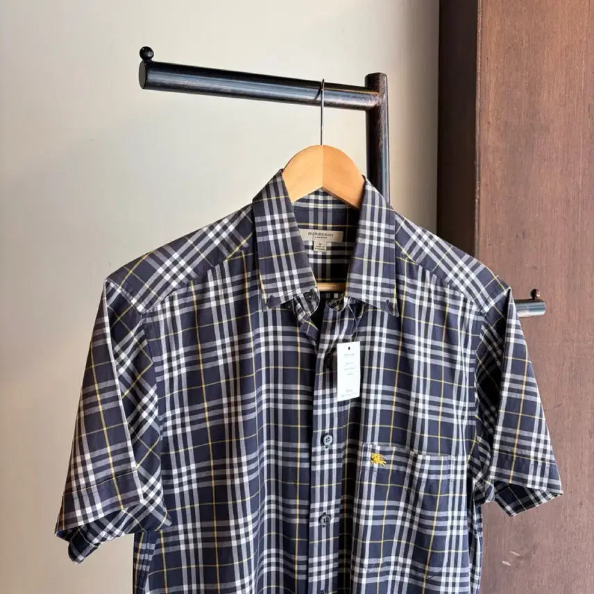 [BUNJANG] Burberry Check Short Sleeve Shirt / 17396 - 버버리 체크 반팔 셔츠