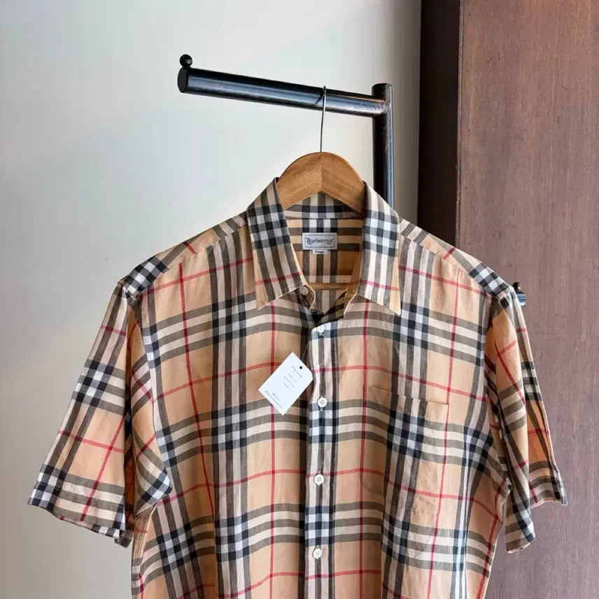 [BUNJANG] Burberry Nova Check Short Sleeve Shirt / 17397 - 버버리 노바체크 반팔 셔츠
