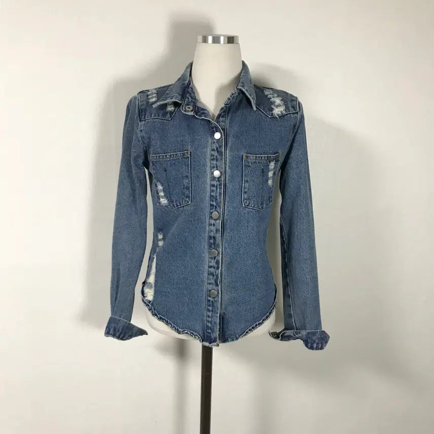 [BUNJANG] HoHoShop Women's Washed Denim Jacket / 여성 청자켓F호호상점 중