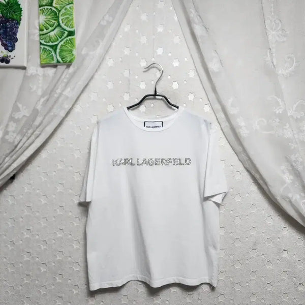 [BUNJANG] Karl Lagerfeld Women's T-Shirt Size M/L / 칼라거펠트 반팔티 여성55~66