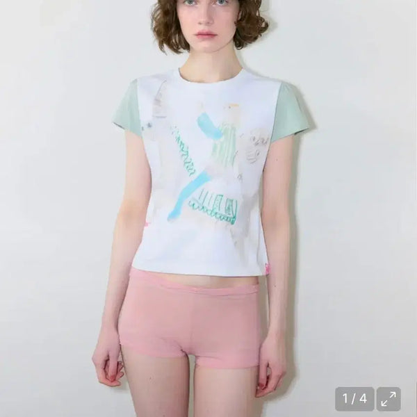 [BUNJANG] SINOON Puff Sleeve T-Shirt / 시눈 퍼프 티셔츠