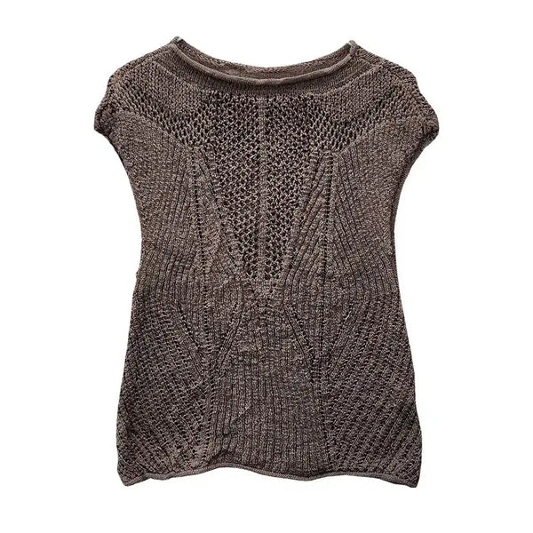 [BUNJANG] Y2K Grunge Mood Punching Knit Sleeveless Top / Y2K 그런지 무드 펀칭 니트 슬리브리스