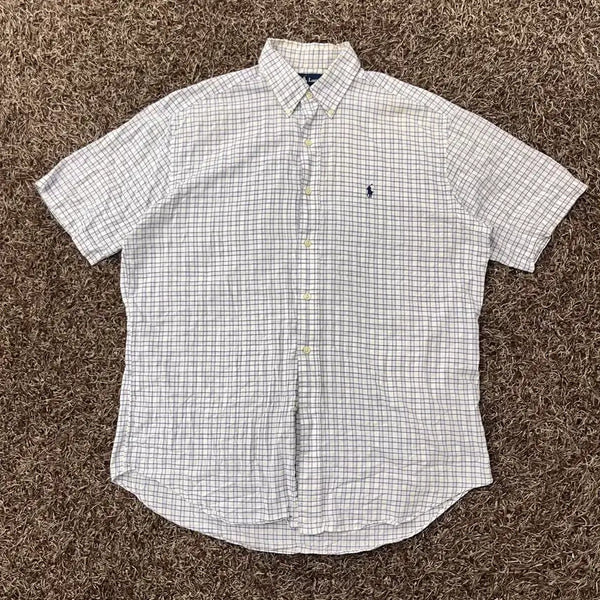 [BUNJANG] Polo Ralph Lauren Blake Check Short Sleeve Shirt / M 폴로 랄프로렌 BLAKE 체크 반팔 셔츠