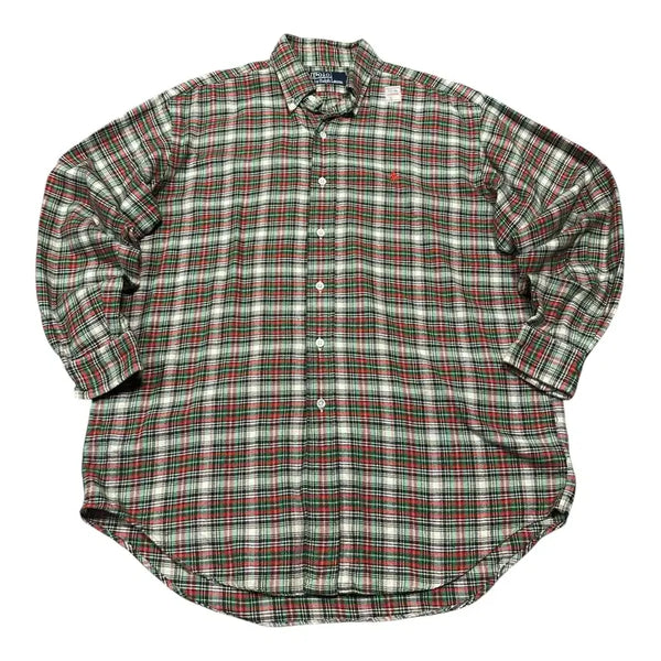 [BUNJANG] Polo Ralph Lauren Tartan Check Flannel Shirt / (바배) 폴로 랄프로렌 타탄 체크 플란넬 셔츠
