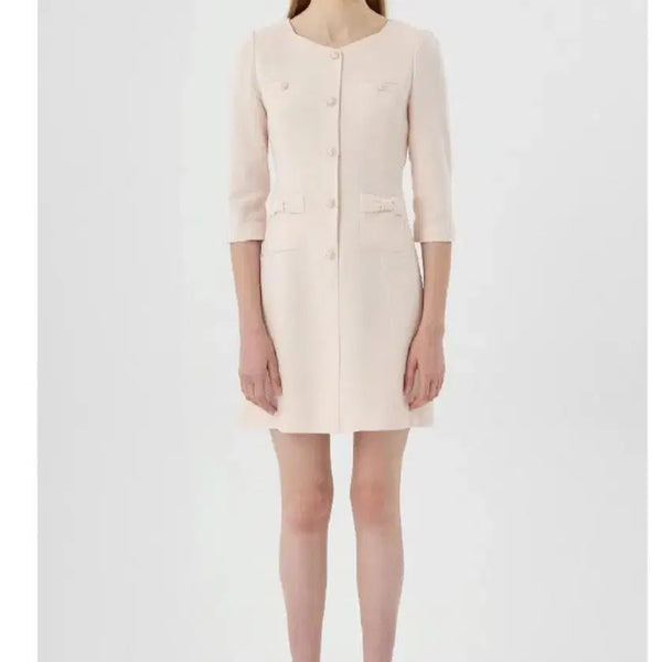 [BUNJANG] Kenneth Lady Pink Tweed Dress Size 77 / 케네스레이디 핑크 트위드 원피스 77