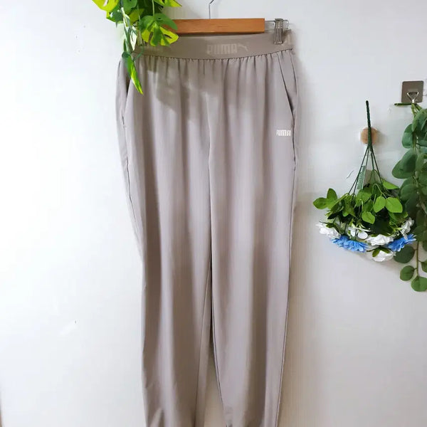 [BUNJANG] Puma 24SS Women's Summer Span Jogger Pants Beige / 퓨마 24ss 여성 여름스판 조거팬츠 L 로고밴딩 베이지