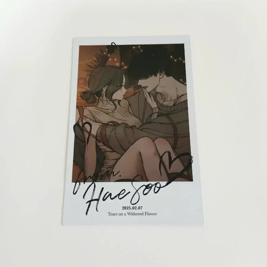 [BUNJANG] NAHAE SU Beom Taeha "Flowers Bloom in Tears" Polaroid Lucky Draw Photocard / 시든 꽃에 눈물을  나해수 범태하  폴라로이드 펀딩 특전 포토카드 포카