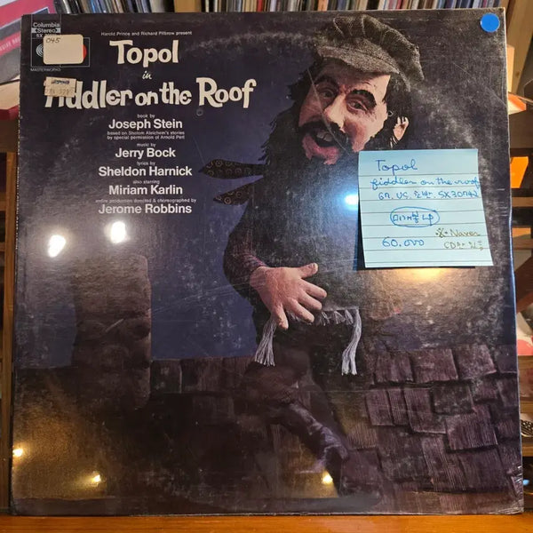 [BUNJANG] Original 1967 US First Pressing Fiddler on the Roof Unsealed LP / Topol.fiddler on the roof.67.US.초반.미개봉LP