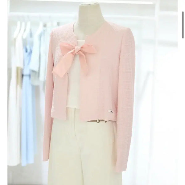 [BUNJANG] It Misha Ribbon Detachable Jacket (New with Tags) / [택있는미개봉새제품] 색감너무이쁨 잇미샤 리본 디테쳐블 자켓  정가 26