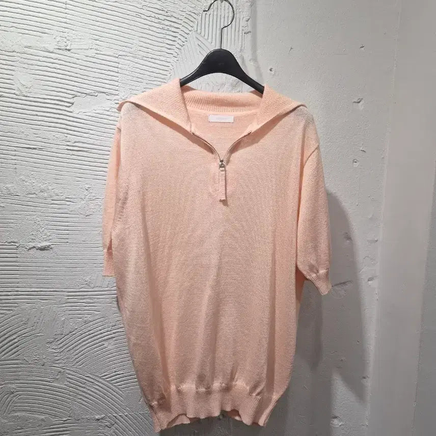 [BUNJANG] Lecormand Linen Blend Half Zip-Up Knit / 르꼬르망 하프집업 린넨혼방 니트