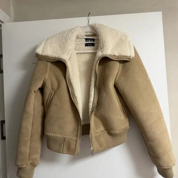 [BUNJANG] Zara Sailor Faux Fur Mustang Jacket / 새상품 자라 세일러 퍼카라 무스탕 자켓