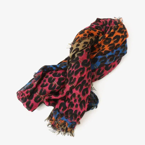 [BUNJANG] Louis Vuitton Leopard Logo Tricolor Scarf / (정품)루이비통 레오파드 로고 삼색 스카프