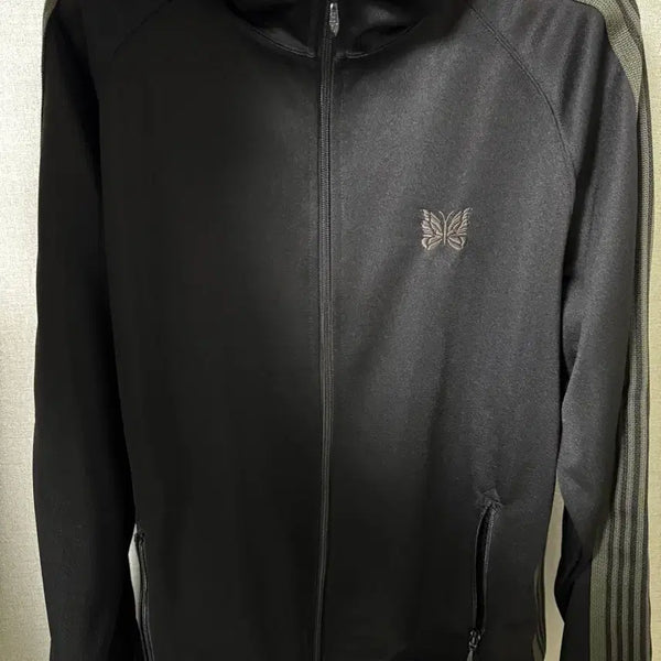 [BUNJANG] Needles B2nd Special Order Track Jacket Black/Olive XL / 니들스 b2nd 별주 트랙 자켓 블랙X올리브 XL