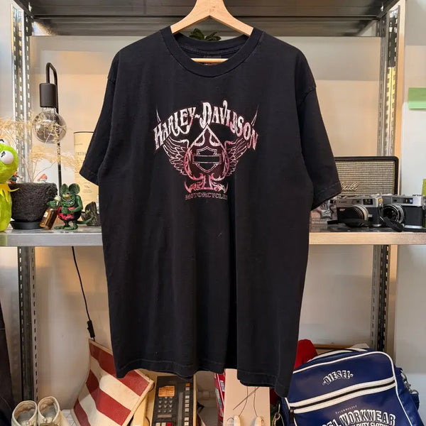 [BUNJANG] Harley-Davidson USA Spade Logo T-Shirt XL / 할리데이비슨 USA 스페이드 로고 티셔츠 XL