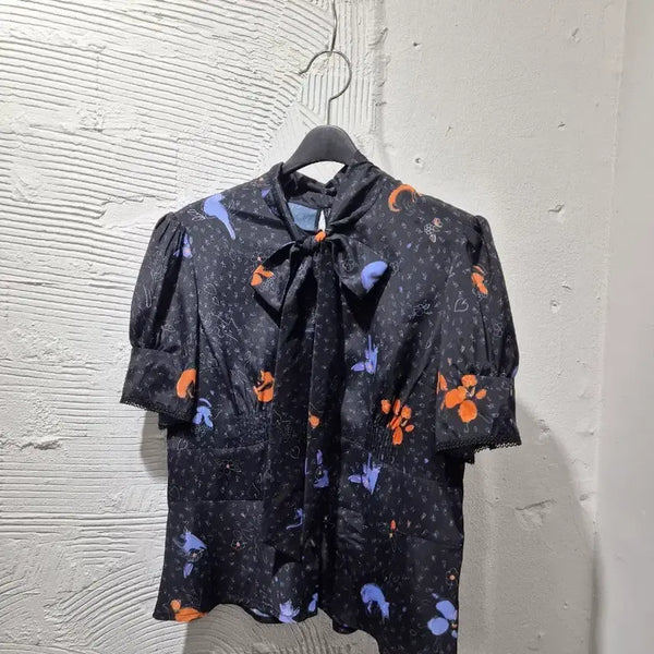 [BUNJANG] The Store Hanssem Short Sleeve Blouse / 더스토어 한섬 반팔 블라우스