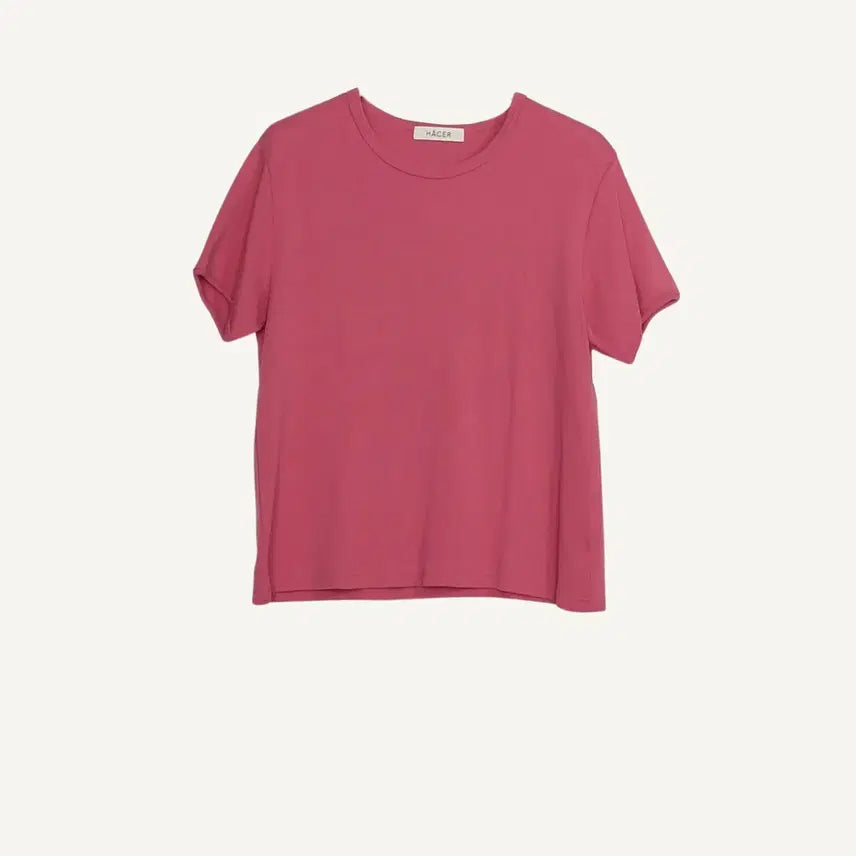 [BUNJANG] Hacer Pink Waffle T-Shirt / HACER 아쎄르 핑크 와플 티셔츠 F_A455