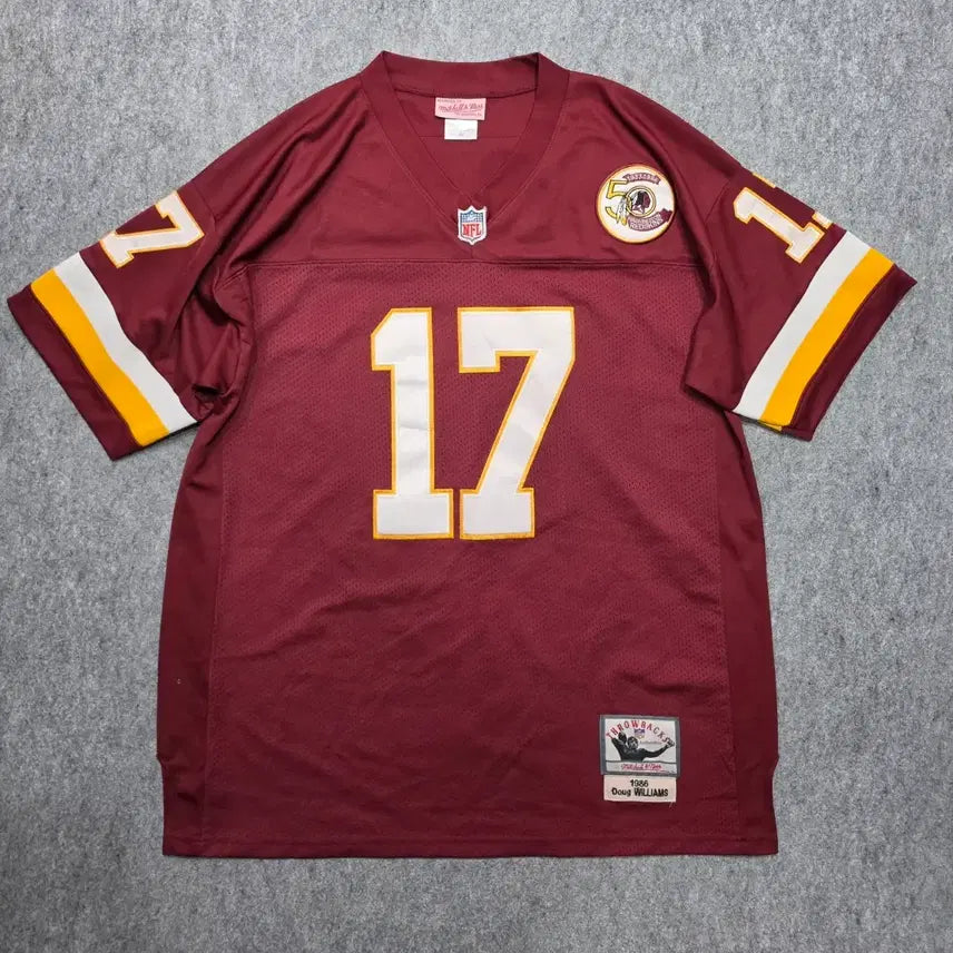 [BUNJANG] Mitchell & Ness NFL Washington Redskins Doug Williams Throwback Football Jersey Size 54 / 미첼앤네스 NFL 워싱턴레드스킨스 더그 윌리엄스 스로우백 풋볼 져지 54