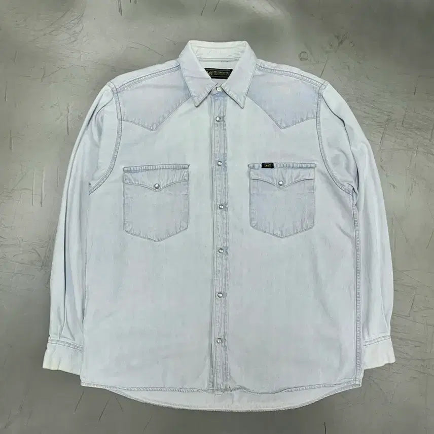 [BUNJANG] Old West Denim Shirt / 올드 리 웨스턴 데님셔츠