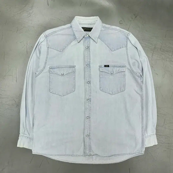 [BUNJANG] Old West Denim Shirt / 올드 리 웨스턴 데님셔츠