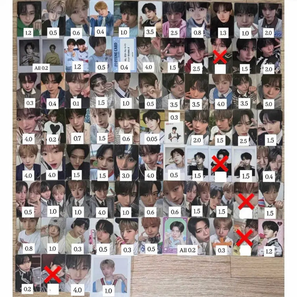 [BUNJANG] NCT WISH Steady Pop Pop Colorist Group Split Set Photocard / 엔시티위시스테디팝팝컬러리스트시온리쿠유우시재희료사쿠야포카분철돌큐큐