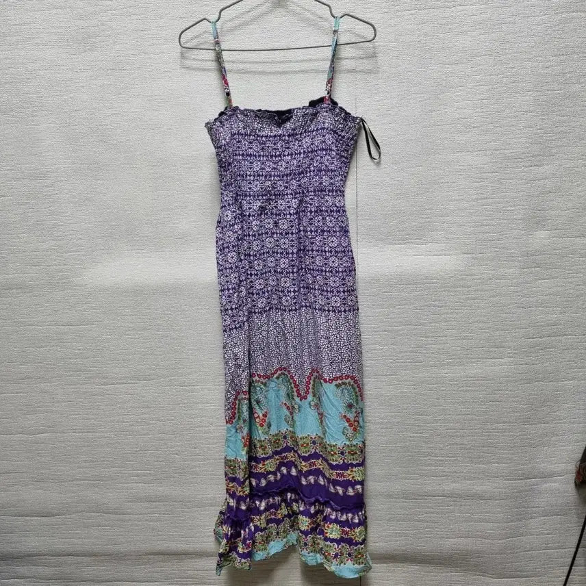 [BUNJANG] Strappy Sleeveless Maxi Dress / 자104 끈나시 롱 원피스