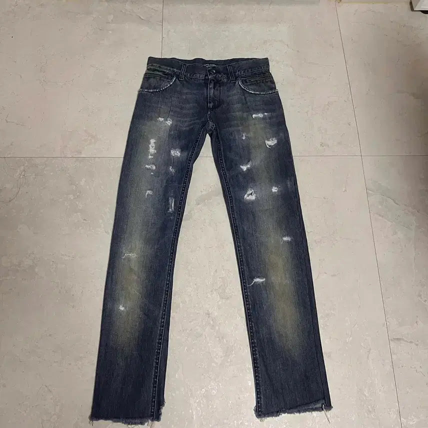 [BUNJANG] Dolce & Gabbana Gold-Plated 14 Line Denim Jeans / 돌체앤가바나 금장 14라인 Dolce&Gabbana denim jean