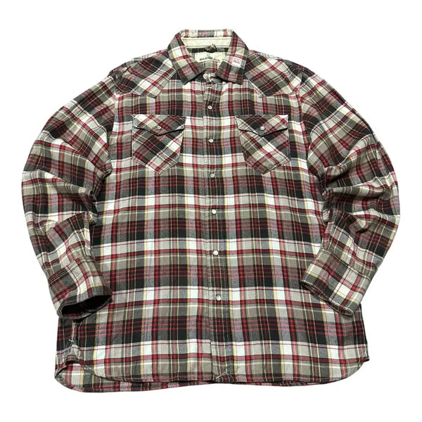[BUNJANG] BACK NUMBER Amekaji Checkered Shirt XL / (바배) BACK NUMBER 백넘버 아메카지 체크 셔츠