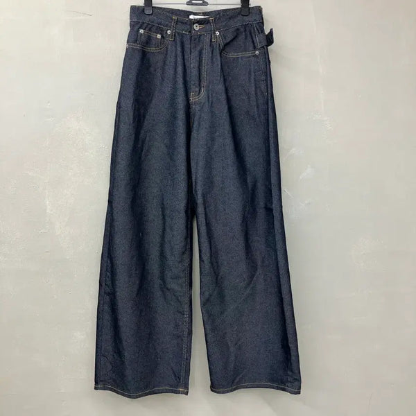 [BUNJANG] DOVELOP Wide Leg Jeans Dark Navy / DOVELOP 청바지 와이드 팬츠 다크 네이비