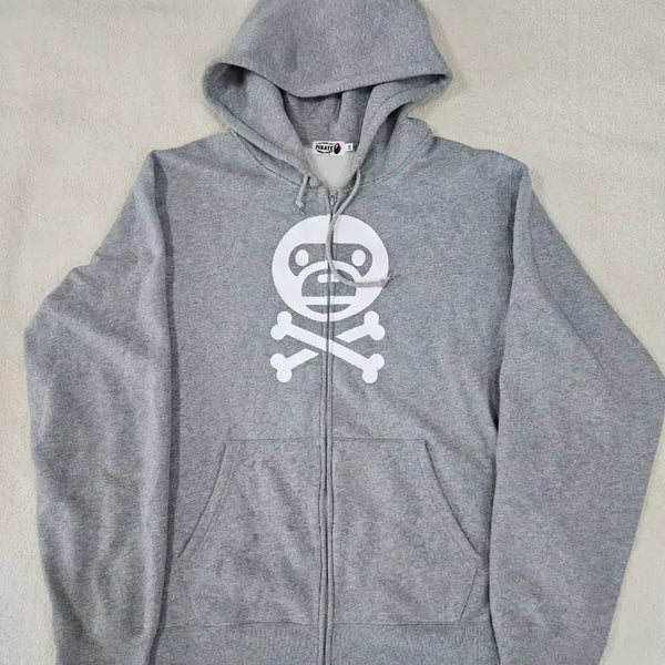 [BUNJANG] BAPE Milo Bonkross Hooded Zip-Up Jacket 2XL / 베이프 마일로 본크로스 후드집업 급처