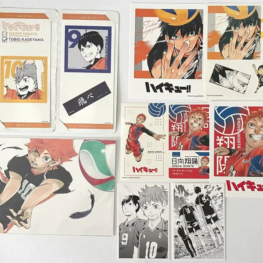 [BUNJANG] Haikyuu!! Hinata Kageyama Original Drawing Goods Set (Photocard, Postcard, Sticker, Polaroid) / 하이큐 히나타 카게야마 원화 굿즈 포카 엽서 스티커 폴라로이드