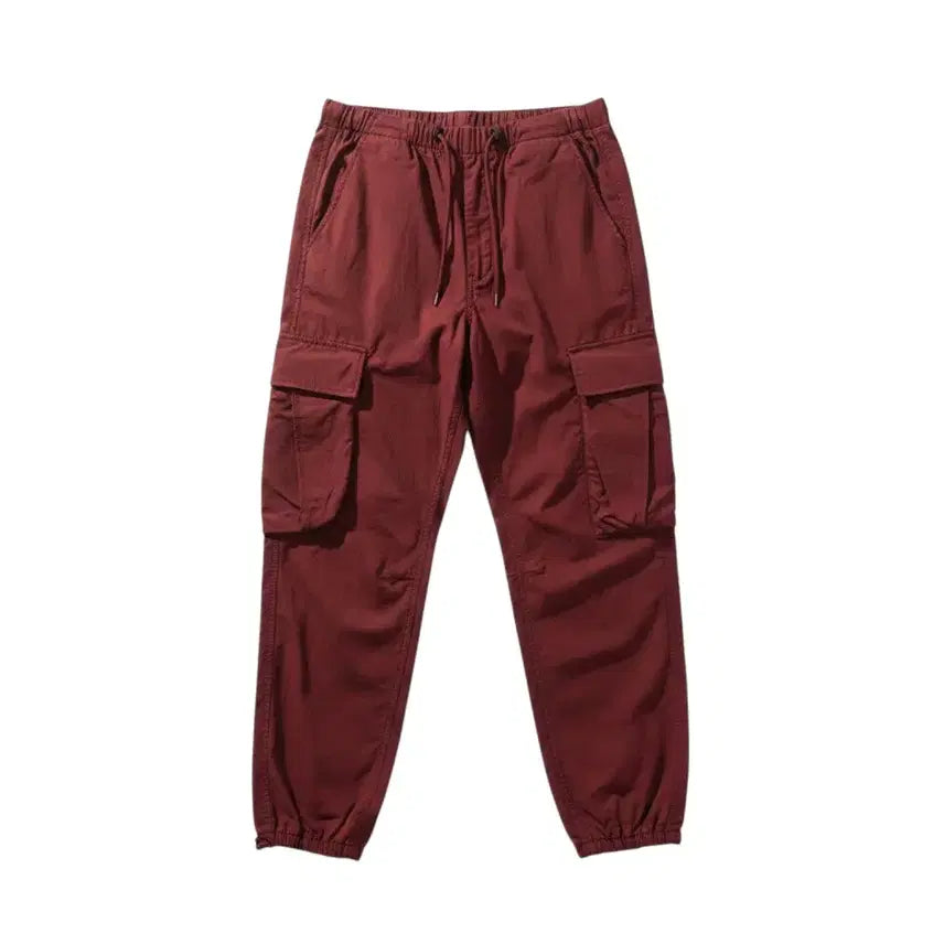 [BUNJANG] PAIR Burgundy String Cargo Pants Women's L / 여성L/ PAIR 버건디 스트링 카고팬츠 32-91