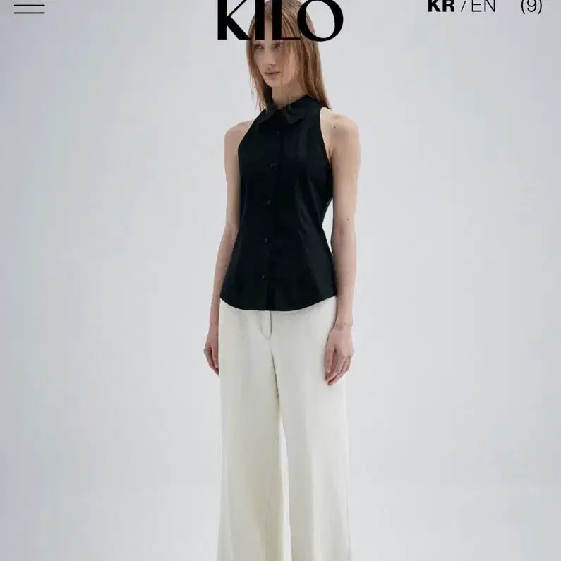 [BUNJANG] Kilo Halter Layered Shirt - White / (카일로 kilo) 홀터 레이어드 셔츠 - 화이트