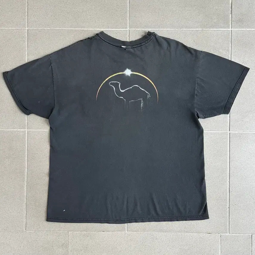[BUNJANG] 90s Vintage Camel Cigarettes Distressed T-Shirt XL / 90s 빈티지 카멜 시가렛 티셔츠 XL 디스트레스드