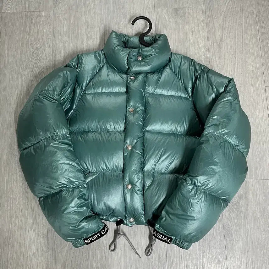 [BUNJANG] Heritage Floss Down Jacket Padding Ocean Blue S / 헤리티지플로스 다운 자켓 패딩 오션블루 s