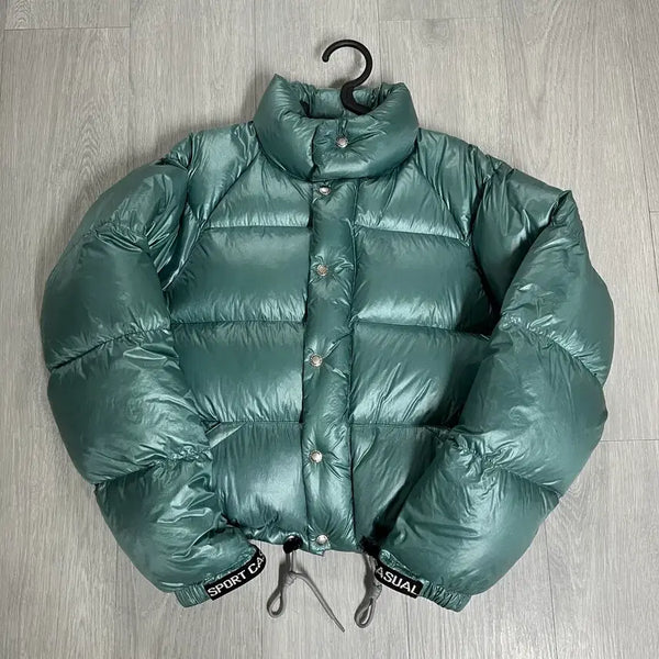 [BUNJANG] Heritage Floss Down Jacket Padding Ocean Blue S / 헤리티지플로스 다운 자켓 패딩 오션블루 s