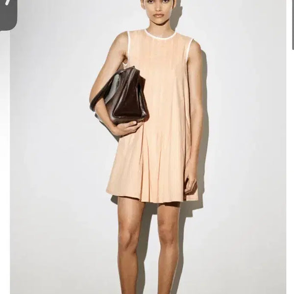 [BUNJANG] Cos Layered Pintuck Mini Dress / Cos 레이어드 핀턱 미니 드레스