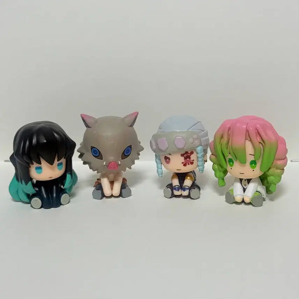 [BUNJANG] Demon Slayer Petatto Wind-up Figures Set (Muichiro, Inosuke, Tengen, Mitsuri) / 귀멸의칼날 페탓토 태엽 무이치로 이노스케 텐겐 미츠리 세트 일괄