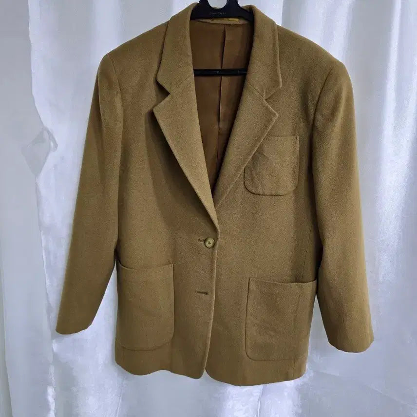 [BUNJANG] Burberry Mustard Single Button Jacket / 버버리 겨자색 싱글 버튼 재킷 (2235)
