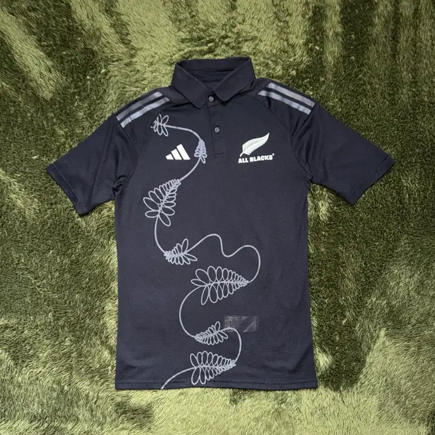 [BUNJANG] Adidas All Blacks Rugby Polo Shirt Black / 아디다스 뉴질랜드 올블랙스 럭비 폴로 티셔츠 블랙